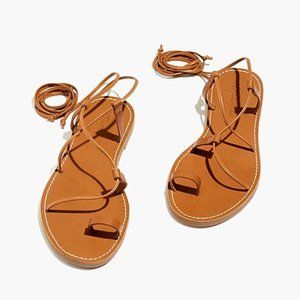 Madewell 'The Boardwalk Lace-Up Toe-Hold Sandal'